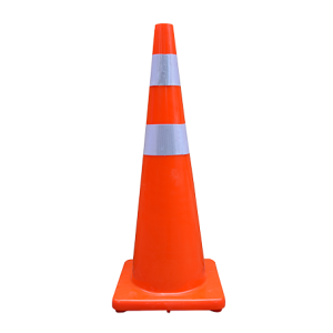 PVC Traffic Cone Orange Double Scotlight
